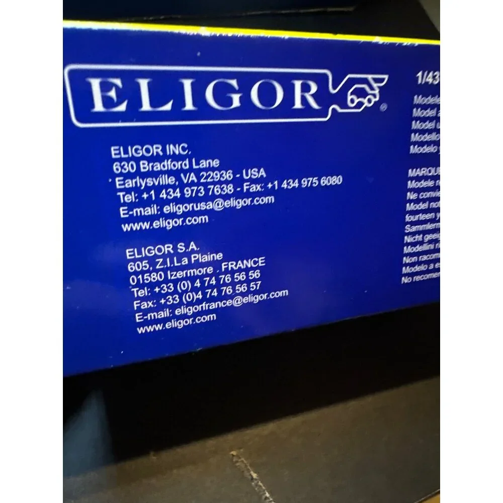 Eligor 1/43 Michelin Citroen 500 KG Model Car Yellow‎ Blue Die-Cast Display Box